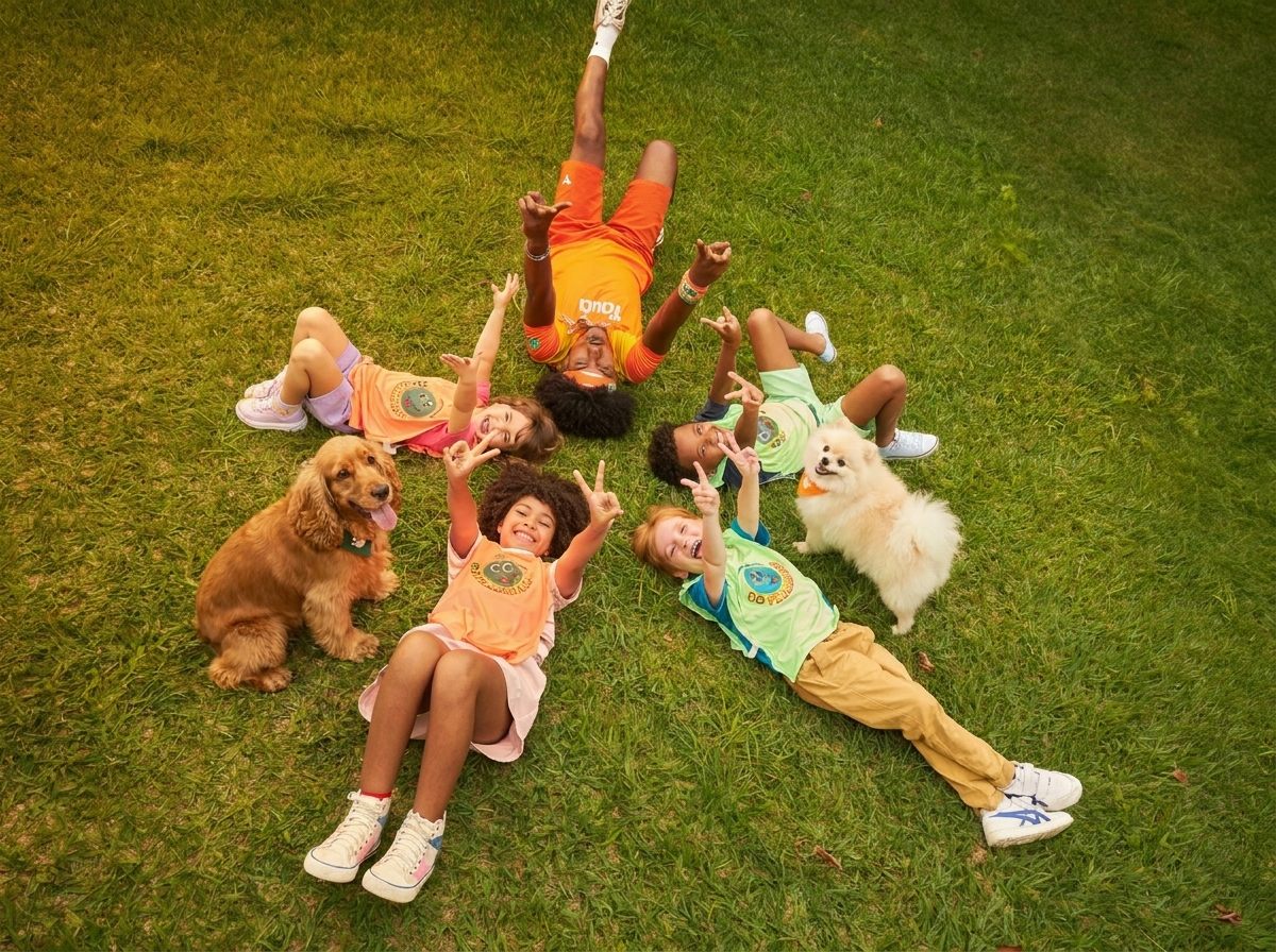 Hóspedes e cãezinhos convivendo com segurança no resort